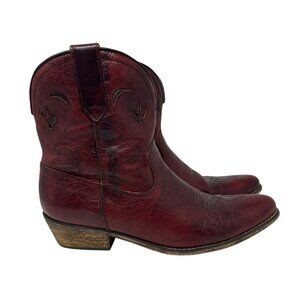 Dingo Leather Western Cowboy Boots Womens Size 9.5M Classic Embroidered Design